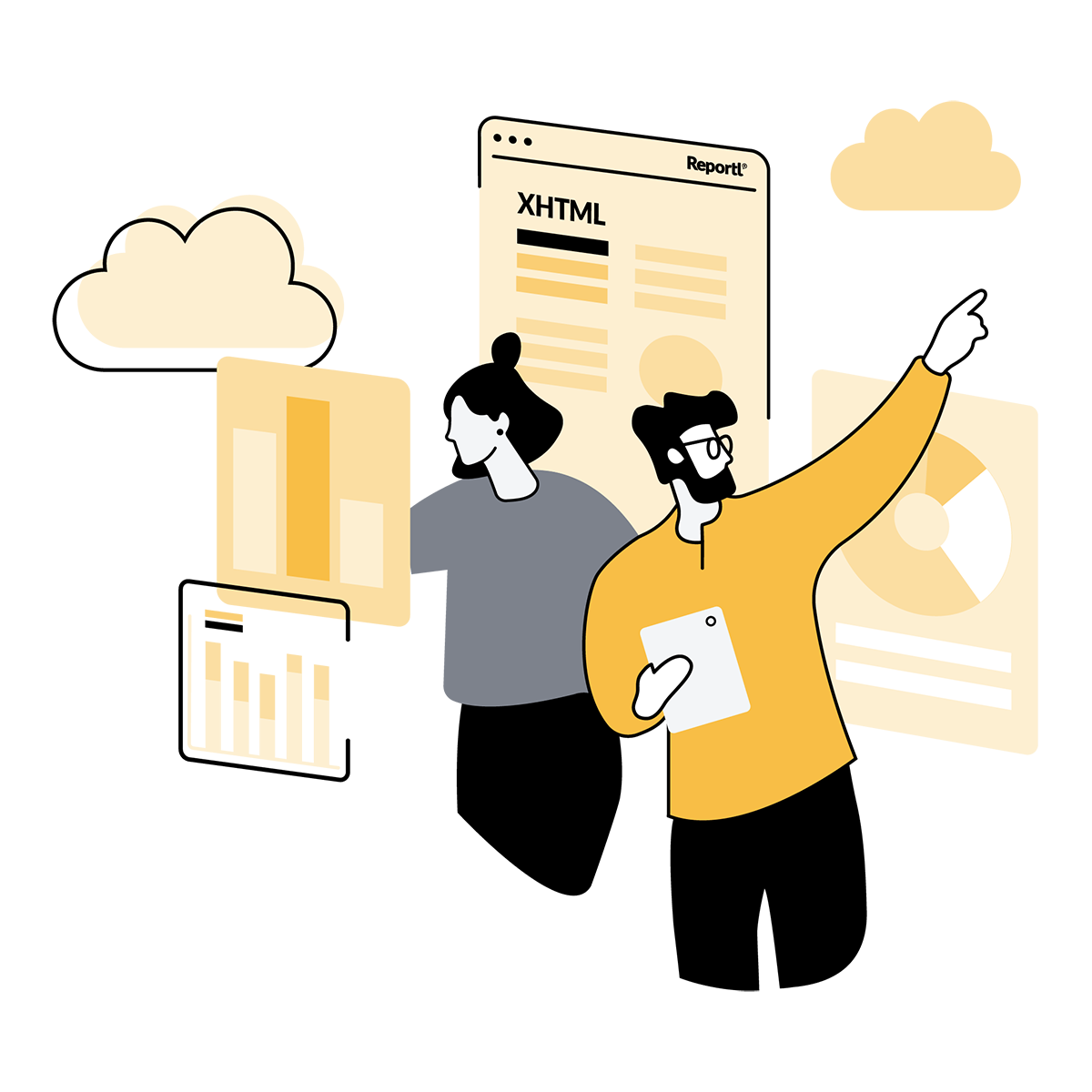Reportl illustration