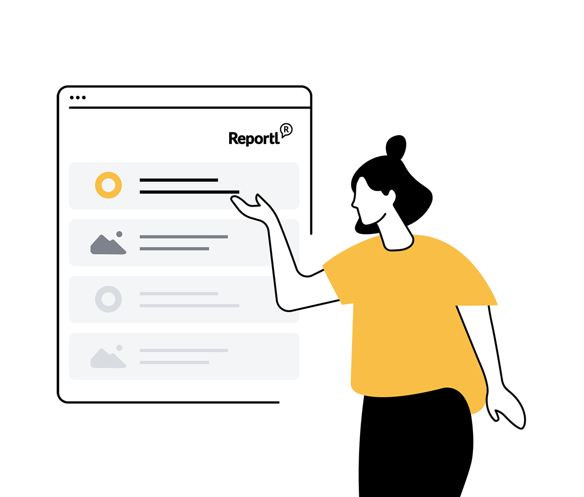 Reportl illustration